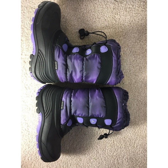 Kamik Size 4 Purple Plaid Winter Snow Boot GUC - Picture 4 of 8